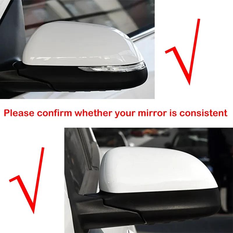 For KIA K2 KX CROSS 2017- RIO 4 2017- Car Rearview Side Mirror Cover Horn Wing Cap Exterior Door Trim Sticker Carbon