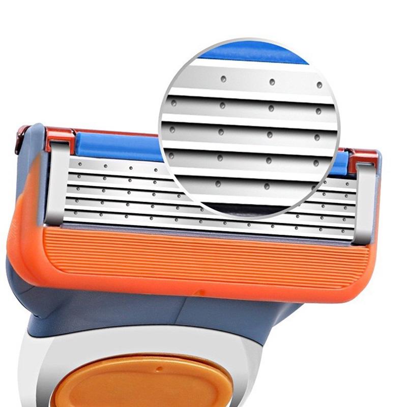 8 шт./лот, мужские лезвия для бритья, 3-слойные лезвия, кассета для бритья