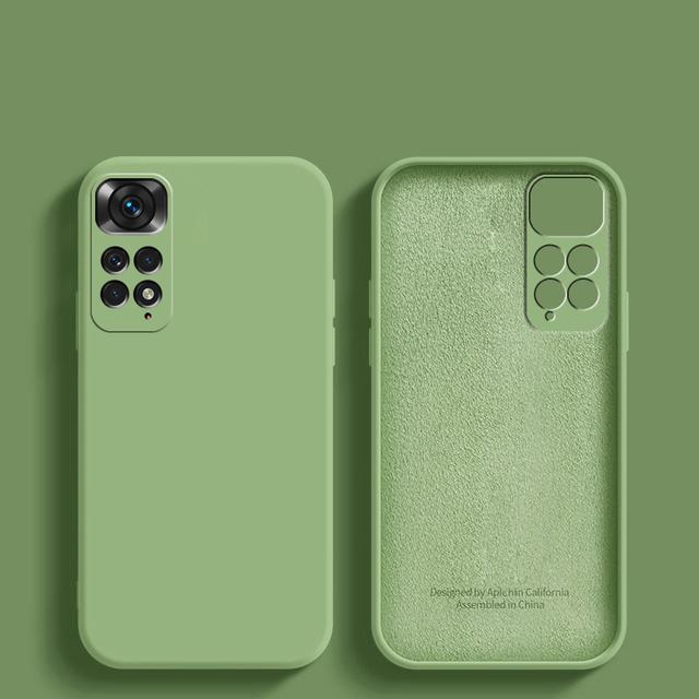 Для Xiaomi Redmi Note 11 Чехол Redmi Note 13pro plus 12 Pro Чехол Новый Жидкий Силикон Ударопрочный Бампер Redmi Note 11 Глобальный Чехол