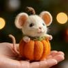 Высококачественный шерстяной фетр Карман Ручная работа DIY Материал Готовый продукт Набор Хэллоуин Милый Призрак Тыква Мышь Фетровая Игрушка