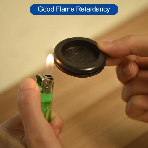 uxcell 3-Piece Insulated Rubber Grommets, 33mm Inner Diameter, Single-Sided Hole, for Wiring, Rubber Bushings, Cable and Wire Protection, Black