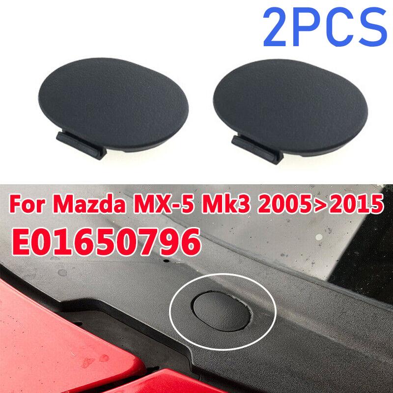 2PCS MX5 Windscreen Cowl Grille Water Leak Repair Cap Cover Kit for Mazda MX-5 Mk3 NC Sealing Cover for Front Water Channel