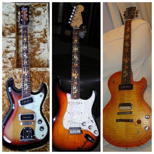 Jockomo Наклейка-инкрустация для гитары «Огонь/Настоящий огонь»