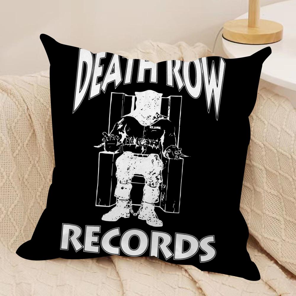 DDeath Row Records Cushion Cover Short plush Doublesided Print Square Throw Pillow Covers Sofa Home Cushion Decor