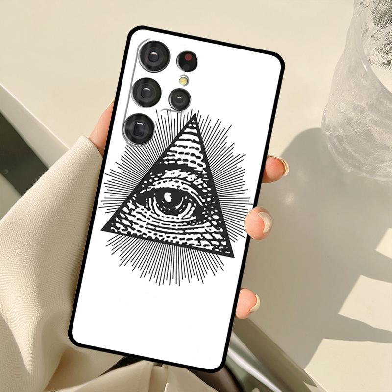 Чехол-накладка Illuminati Eye Occult Pyramid для Samsung Galaxy S25 Ultra S21 S22 S23 S24 Ultra S9 S10 Plus S20 FE S25 FE