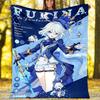 Genshin Impact Furina printed throw blanket—lightweight,soft,warm;versatile blanket for all seasons—perfect as &air-conditioning throw,nap blanket