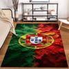 Flag of Portugal Design Rug Non-slip rug suitable for living room and bedroom sofas