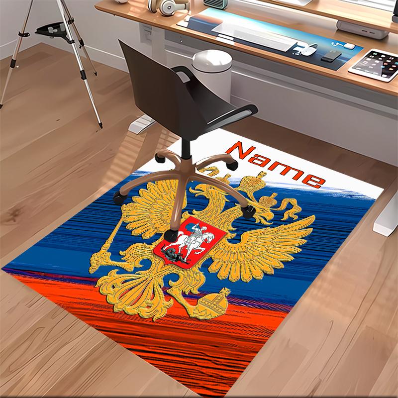 Custom personalization Coat of arms of Russia Print Area Rug - Soft, Washable Non-Slip Indoor Mat,Living Room,Home&Office Decorative Rug