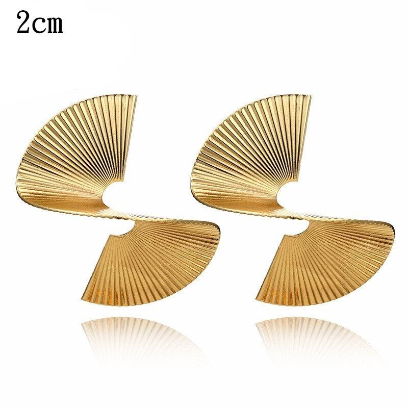 Gold Metal Drop Earrings for Women Irregular Geometric Pendants Earrings Trend Brincos Jewelry Gift