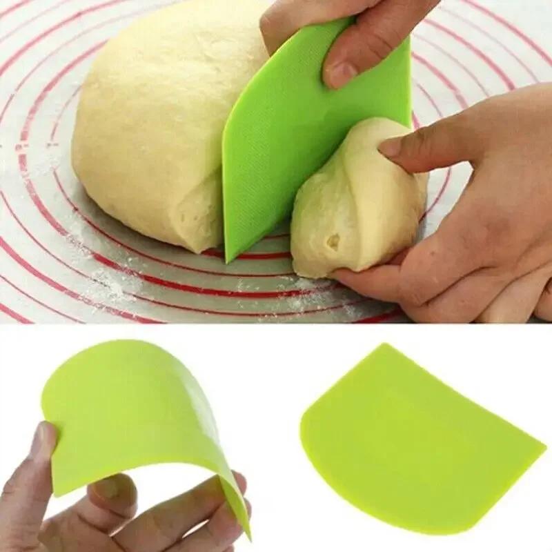Plastic Dough Weight Cutter Cookie Fondant Bread Pizza Tools Spatula For Cake Butter Scraper Pastry And Bakery Kitchen Utensils