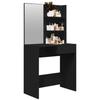 Dressing Table with Black Mirror 74.5x40x141 Cm