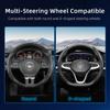 vcxja9 Suitable for Volkswagen Carbon Fiber Texture Steering Wheel Cover with Segmented Quick-Release Design, Durable, for Tiguan Golf T-Roc Polo 