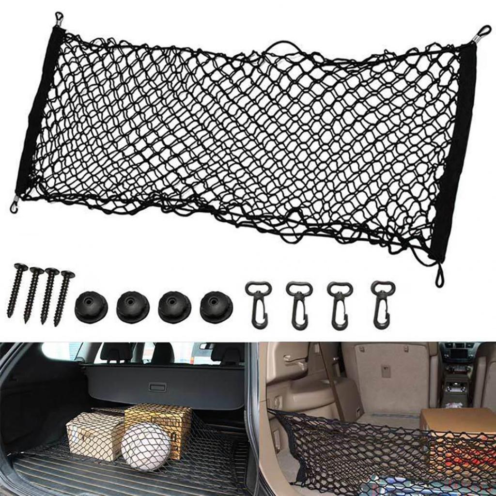 Universal Auto Car Trunk Cargo Storage Organizer Net Bag Mesh Luggage Holder