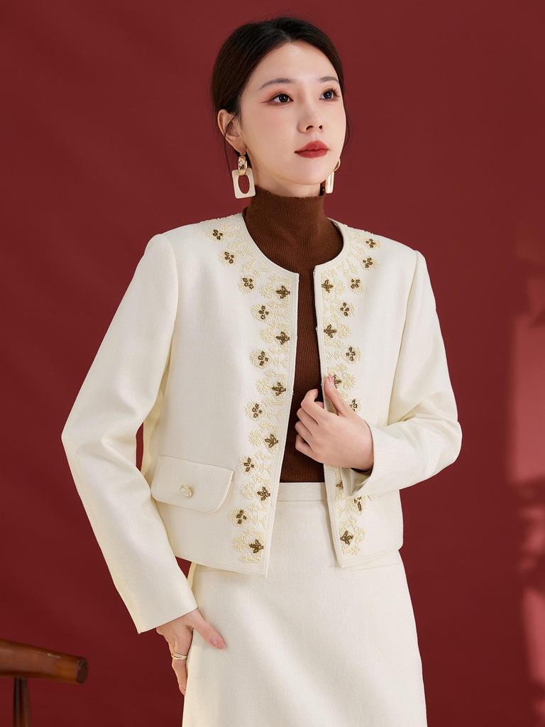 Универсальное шерстяное пальто-кардиган - Дизайн осень/зима, Стиль для ежедневных поездок, Топ с длинным рукавом