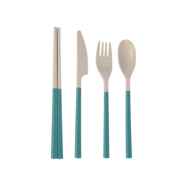 Портативный складной набор столовых приборов для использования на открытом воздухе Нож Вилка Ложка и Палочки для еды