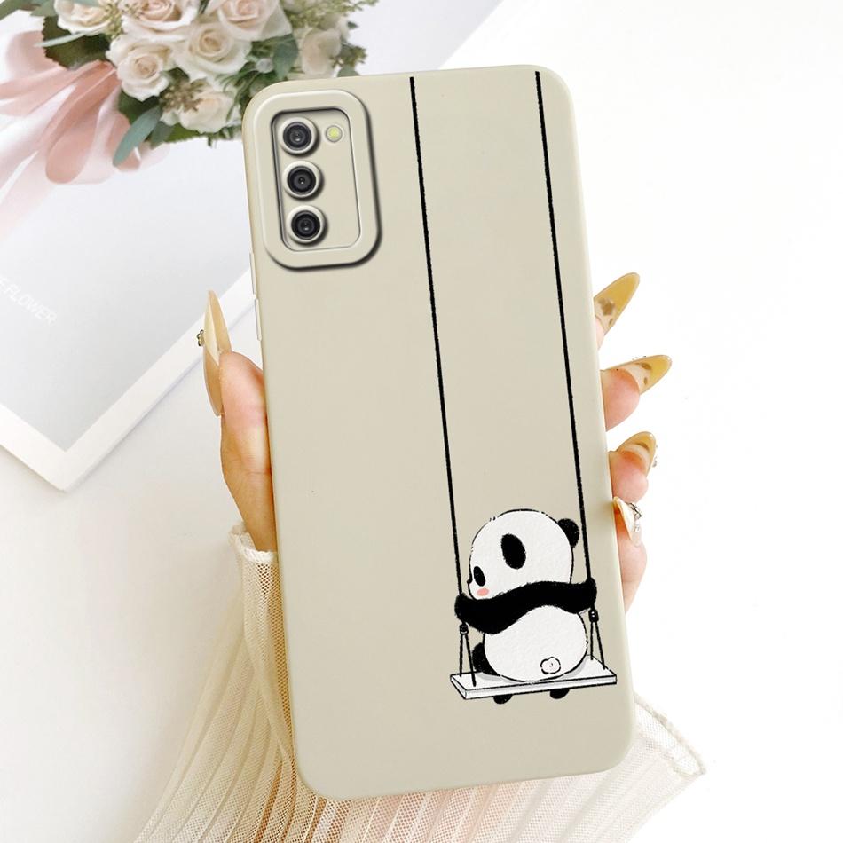 For Samsung Galaxy A03s Cute Cat Flower Cartoon Phone Case For Samsung A03S SM-A037G Shockproof Soft Silicone Covers Bumpers