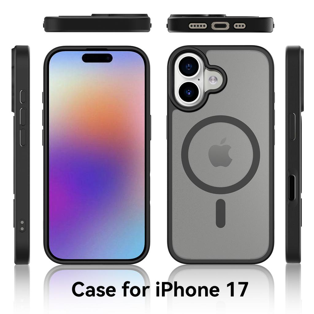Чехол-кнопка управления камерой для Magsafe Mag Safe iPhone 17 Air Pro Max 16 Plus 15 14 iPhone17 17Pro Полупрозрачная Матовая Крышка для Телефона Аксессуары