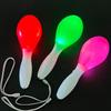 10Pcs/Pack Glowing Sand Hammer Toy Hand Shakers LED Maracas Flashing Light Lamp Birthday Party Favors-(Random Color)