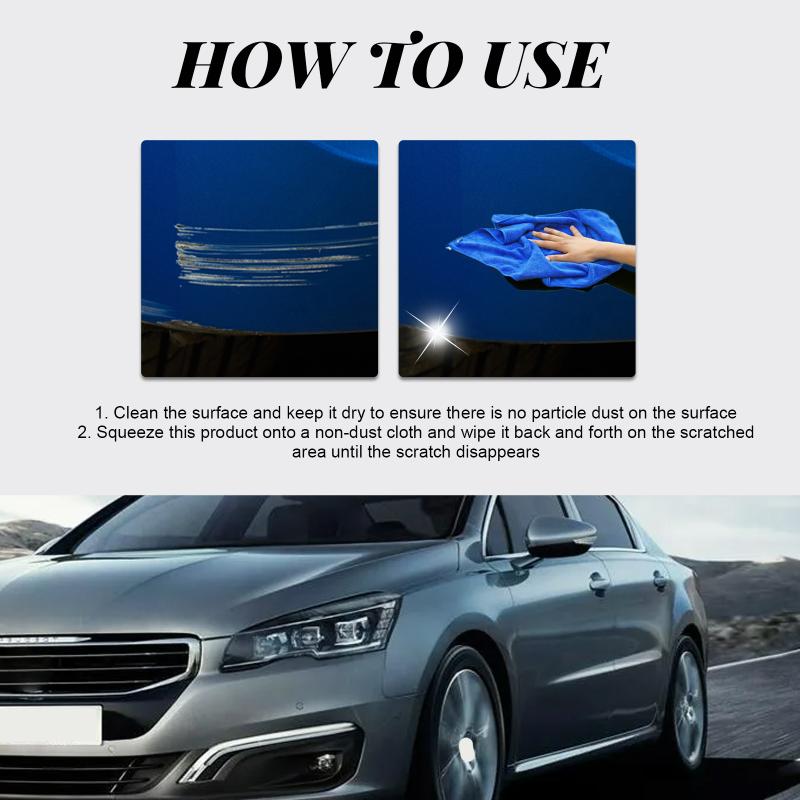 Car Paint Protection 100ml Auto Wax with Repair Paste and Wipe Cloth Anti UV Quick Shine for Car Detailing
