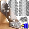 10/1 комплект универсальных угловых кронштейнов из нержавеющей стали для мебели, угловых соединителей для шкафов, столов, стульев, ящиков, угловых распорок с винтом