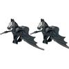 Single Sell Medieval Knight War Horses Wolves Tiger Bears Deer Dragon Animal Decorative Toy Moc Building Block Rope Saddles K039