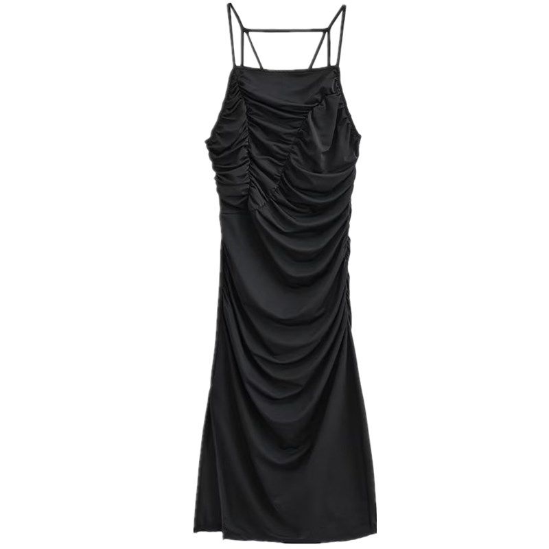 Ur Elegant Elegant Tight Slit Slip Dress