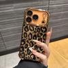 Чехол для телефона с текстурой леопардового принта, подходит для iPhone 17 16 15 14 13 12 11 Pro/Max/Plus, противоударный и защищающий от падений
