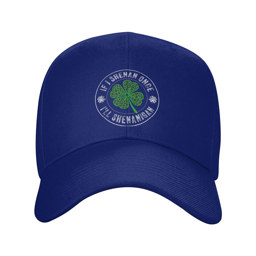 St Patricks Day If I Shenan Once Ill Shenanigan Funny Casual Baseball Cap Summer Trucker Hat Quality Kpop Rock Hip Hop Hats