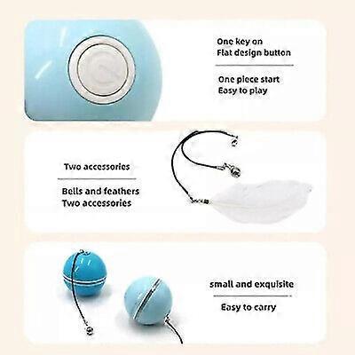Automatic LED Intelligent Cat Ball, Interactive Cat Toys Ball with LED Light