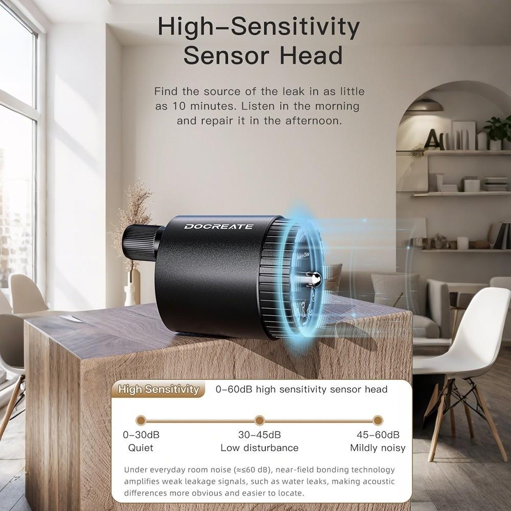 High Sensitive Water Leak Detector Accuracy Water Mains Leak Detector Various Construction Pipe
