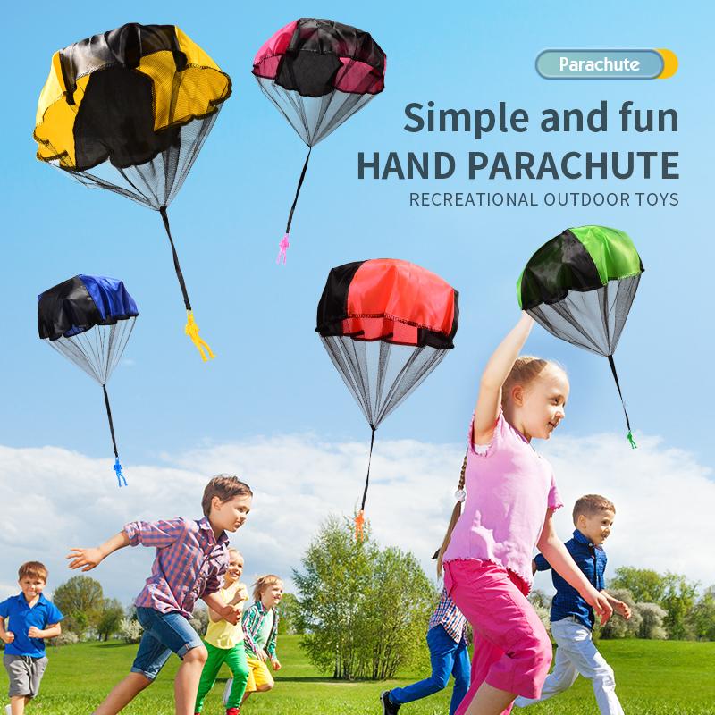 Parachute Toy 6/12PCS Tangle Free Outdoor Flying Parachute Hand Throw Flying Toys for Spring Children's Day Kids Party Favors