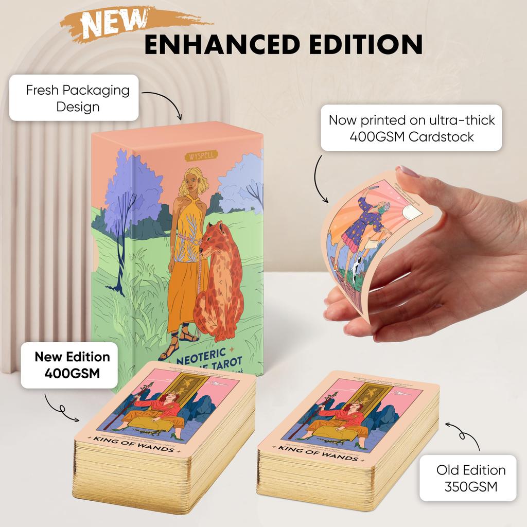 Wyspell Feminine Tarot Card Deck Meaningful Neoteric - Cards, Beginner's Guide, Beginner's Guide,