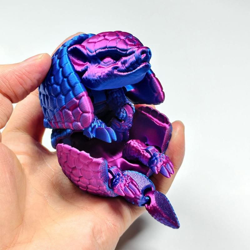 1 шт. Фигурки-антистресс 3D-печатная статуэтка панголина для декора дома, офиса, рабочего стола, гибкое животное, подарок для детей