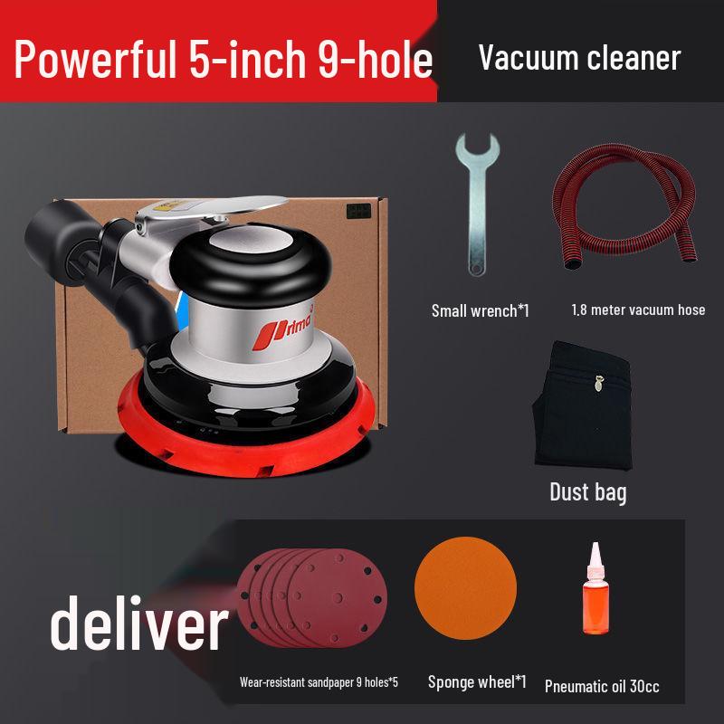 Handheld Air Grinder: Pneumatic Sandpaper Machine for Dry Grinding, Car Waxing & Polishing