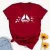 Jewish Hebrew Symbols for Religious Gift for Hanukkah Celebration Tee Simple Style Printed Tshirt Tops Regular Short Sleeve