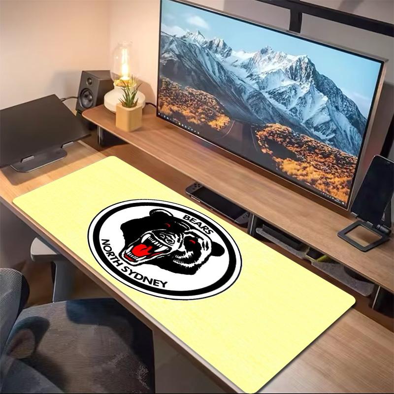 North Sydney Bears Print Cushion Non-slip Laptop Tablet Big Mousepad XXL Mat Mini PC Playmat With Lock edge