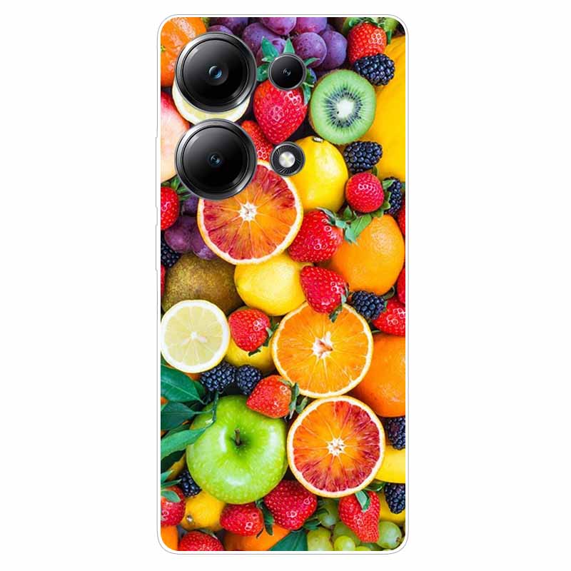 Beautiful Phone Cases for Xiaomi Redmi Note 13 4G Case Clear Bumper Soft TPU Silicon Cover for Redmi Note13 4G Protection Shells