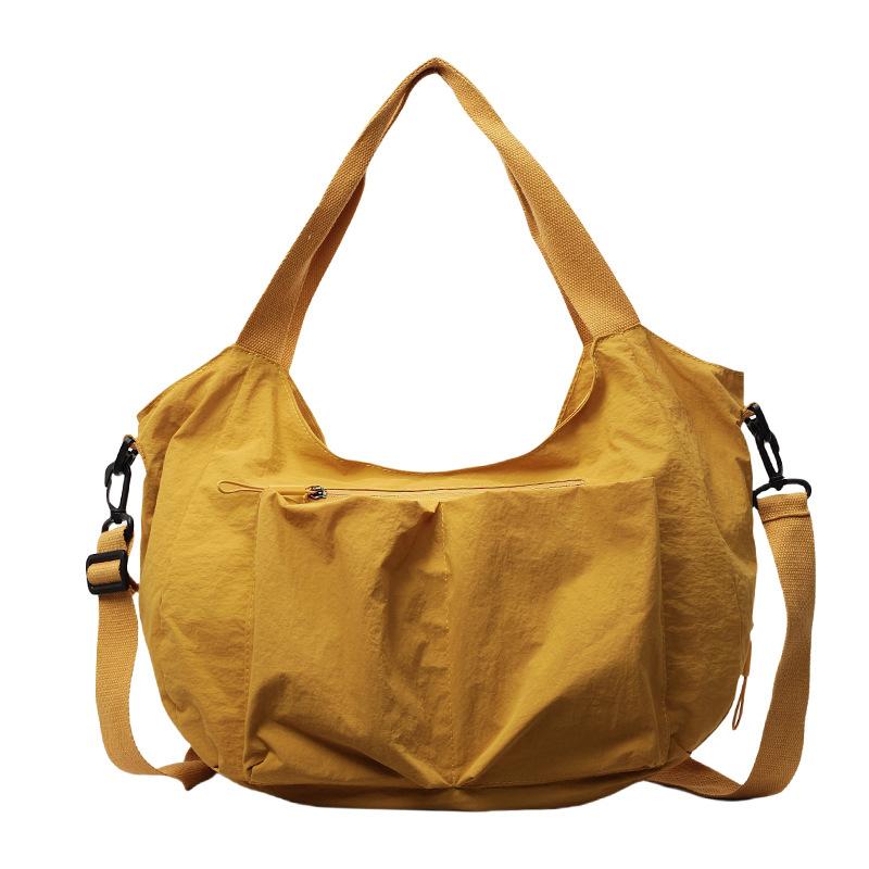 Bag Women's Casual Nylon Cloth Going Out Shoulder Underarm Bag 2025 New Splicing Commuter Shoulder Multi-layer Messenger Bag