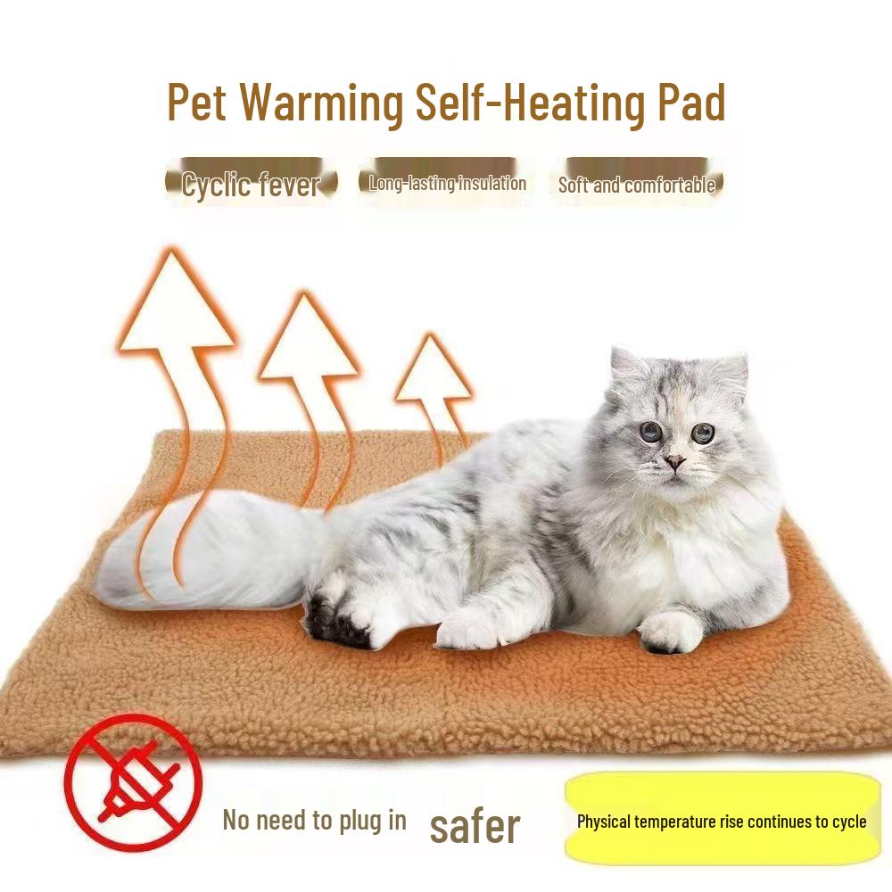 Самонагревающийся зимний коврик для питомцев: Теплая спальная подушка для собак и кошек