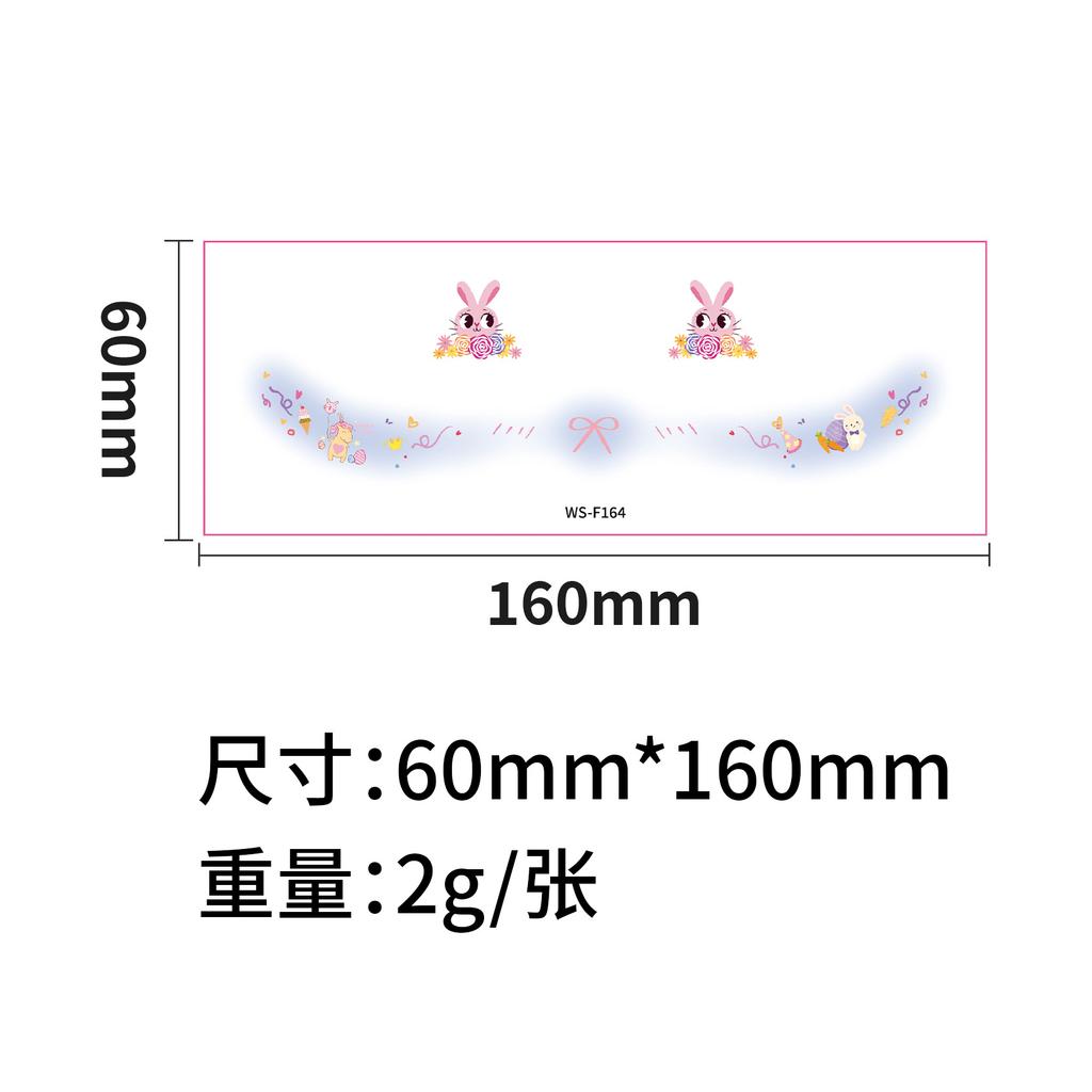 Новое поступление Пасхальные наклейки-тату для макияжа Яйцо Лицо Праздничная вечеринка Милый Кролик Дети Сделай сам