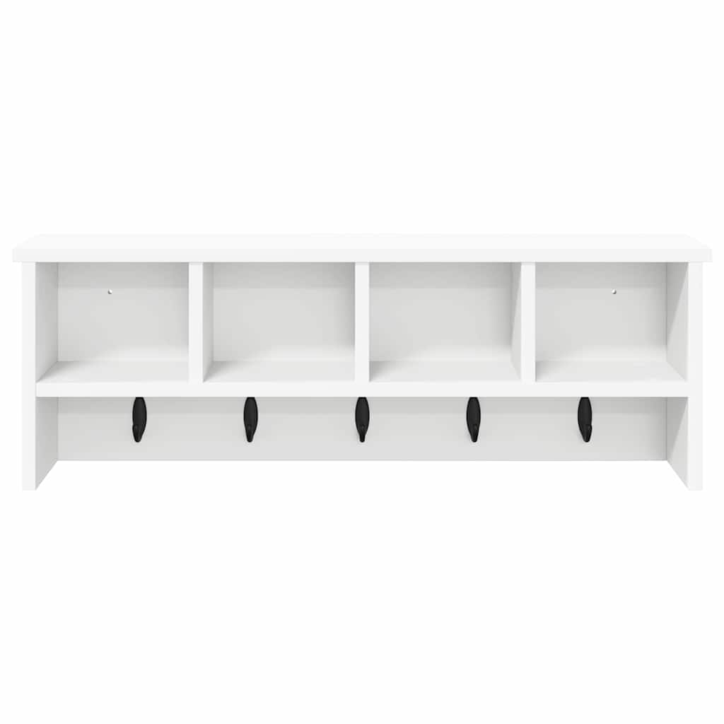 Wall Mounted Nightstand White 75 x 16 x 26 cm Engineered Wood