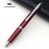 JINHAO 10 Нажимная перьевая ручка Выдвижная EF F Металлическая Прозрачно-красная Чернильная ручка с конвертером Школьные Офисные Принадлежности Канцелярские товары