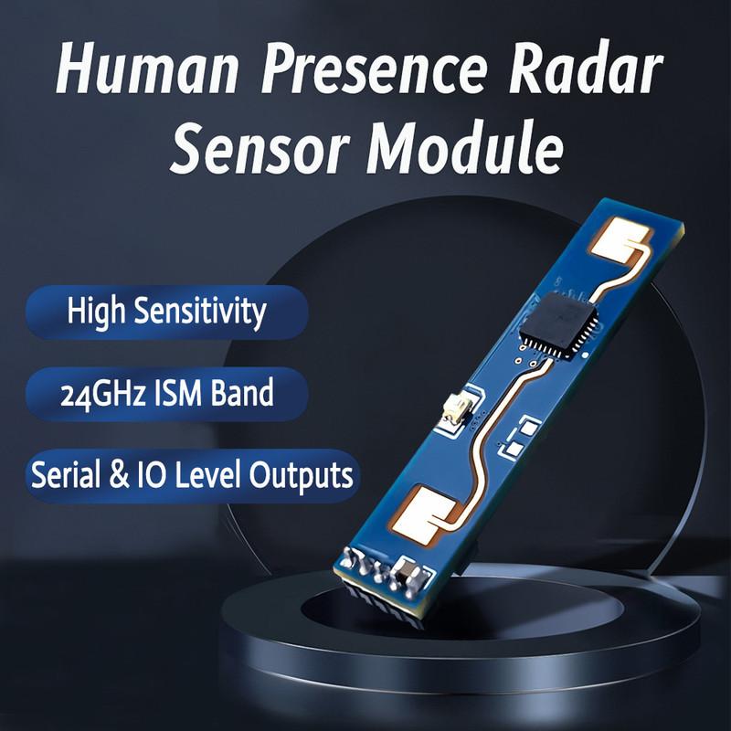 HLK-LD2410B Human Presence Sensor Module FMCW 24GHz Smart Millimeter Wave Radar Sensing Heartbeat Detection Sensors Sensitivity