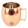 Кружка для пива Moscow Mule из чистой меди, круглой формы, простого дизайна, объем - 530 мл, набор из 4 штук