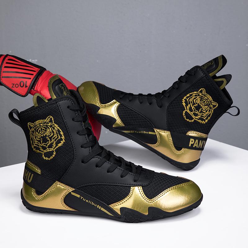 Унисекс боксерские ботинки Противоскользящие ботинки для борьбы Боевые боксерские ботинки Мужские ботинки для верховой езды Мотоциклетные ботинки Женские ботинки для соревнований по борьбе