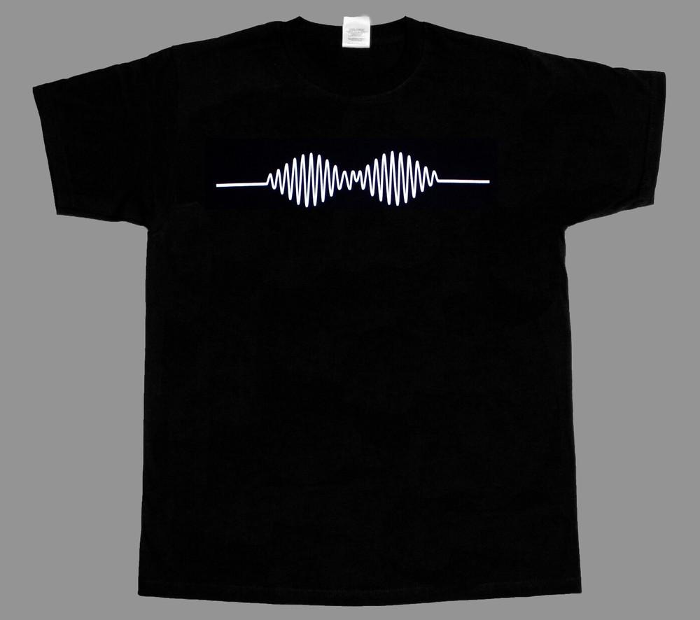 ARCTIC MONKEYS ЧЕРНАЯ ОСЦИЛЛОГРАФ НОВАЯ ФУТБОЛКА S-4XL Унисекс Футболка