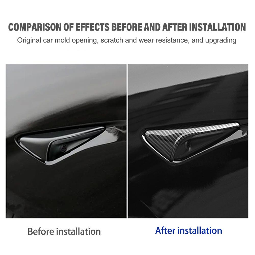 Защитная крышка боковой камеры автомобиля для Tesla Highland 2024, накладка на поворотник, наклейка на крыло, автомобильные аксессуары
