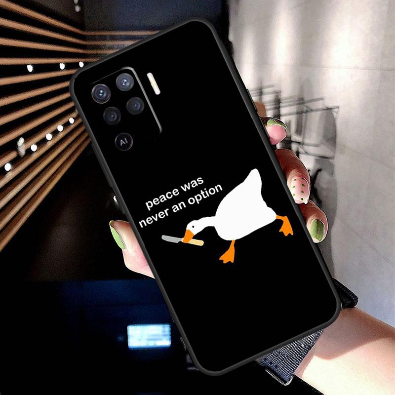 Чехол для игры Untitled Goose Game для Oppo A78 A98 A18 A38 A58 A60 A80 A40 A77 A57 A17 A74 A54 A94 A96 A76 A16 A15 A5 Pro