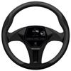MOMO Comfort Microfiber MOMO BLACK EDITION Steering Wheel Cover, Italy, Milan, Size Small