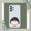 Cartoon Chibi Maruko Chan Phone Case For Samsung Galaxy A52 A12 A51 S21 Edge S22ULTRA S23 S20LITE Plus Ultra Transparent Cover